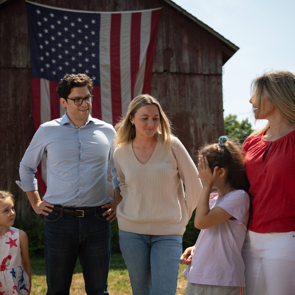 Ryan Fazio with his family